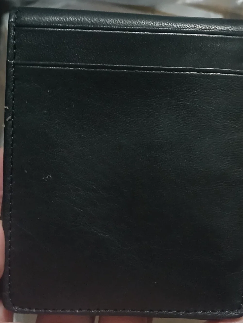 NIB Wilsons Leather Black Slimfold  Wallet